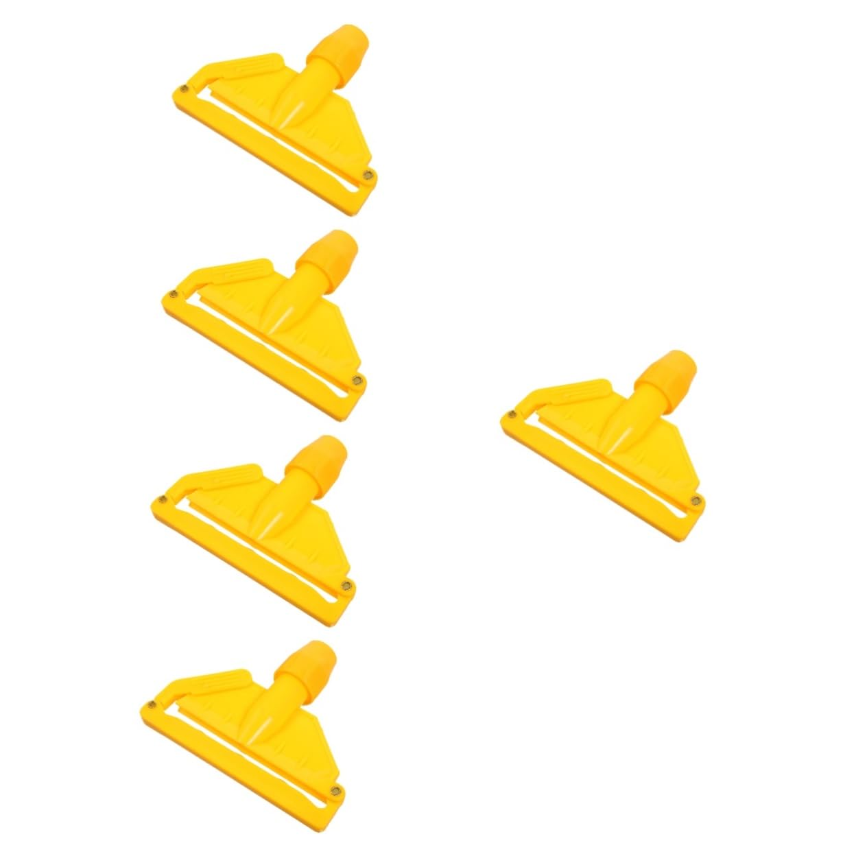 COLLBATH 5pcs Commercial Mop Head Replacement Clamp for Detachable Mop Handle Part