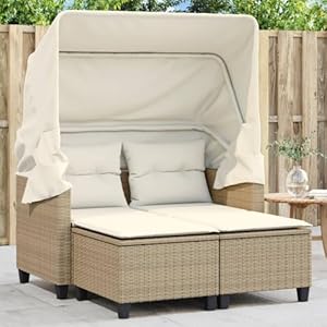 ChicAbode Gartensofa 2-Sitzer mit Dach