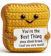 Easter Gifts for Boyfriend Girlfriend Husband Wife - I Loaf You Crochet Butter Toast - Cute Knitt...
