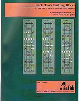 Paperback Uncle Tim's building blocks: A visual way to learn how to construct guitar passages : a complete guide to major and minor scales for the guitar Book