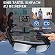 Nisanuki Mini Sport Kamera, Kleine Brillenkamara 1080P HD, Mikro Videokamera Tragbare Action Cam Sport Kamerabrille Videoaufzeichnungsbrille für Outdoor Aktivitäten