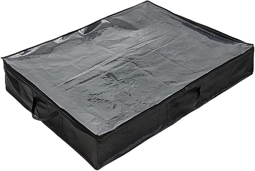 TG,LLC Treasure Gurus 12 pares de zapatos extraíbles transparentes debajo de la cama bolsa de almacenamiento oculta armario organizador de suelo con