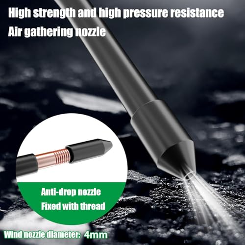 Zuasdvnk Herramienta de soplador de aire para coche, soplador de polvo de lavado de alta presión, compresor de aire, equipo de detalles interiores del automóvil para eliminación de polvo, - imagen 7