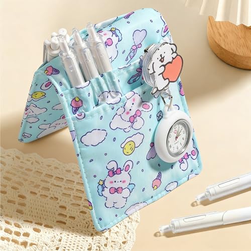 Niuhong Krankenschwester Tasche Niedliche Cartoon Nurse Taschenorganizer Krankenpflege Organizer Taschen Kompakt Praktische Pflegekräfte Tasche Multifunktionale Fächern Täschchen Medizinisches (A)