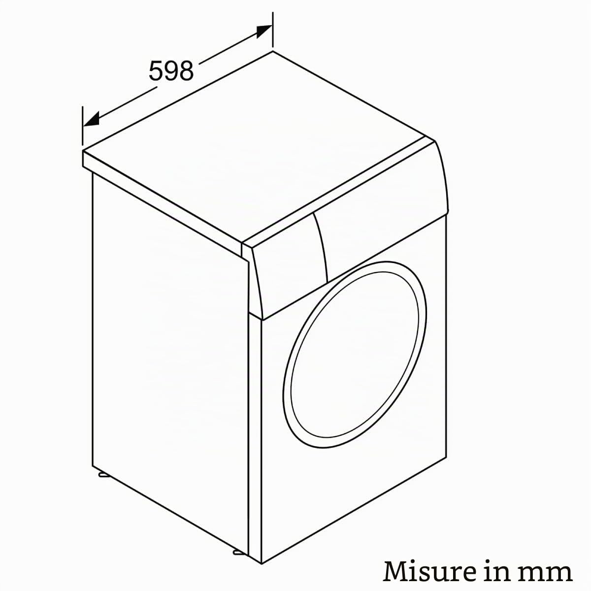 Bosch - Lavatrice libera installazione, 8 kg, 1200 giri/min, serie 4, funzione pausa + carica, Iron Assist, motore EcoSilence, bianco, WAN24272ES