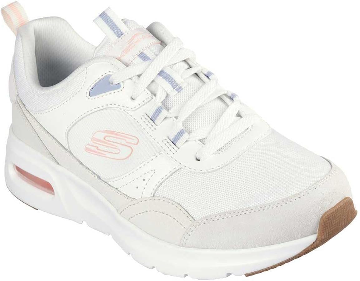 Amazon | Skechers 女性用 Skech-AIR Court Cool Avenue, オフホワイト
