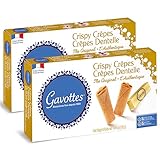 Gavottes Gourmet French Lace Crispy Crepes 2 pack - Individually Wrapped | Ready-to-eat crispy Crepes | Crispy Crepes From France | The Original Crepes Dentelle (2 Packs x 24 Crepes/ 2 x 4.41oz)