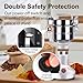 Goldtouch 150g High Speed Electric Grain Mill Grinder, 1500W 110V Stainless Steel Flour Mill Makes Gluten Free Flours, Grain Mill for Home and Commercial Use