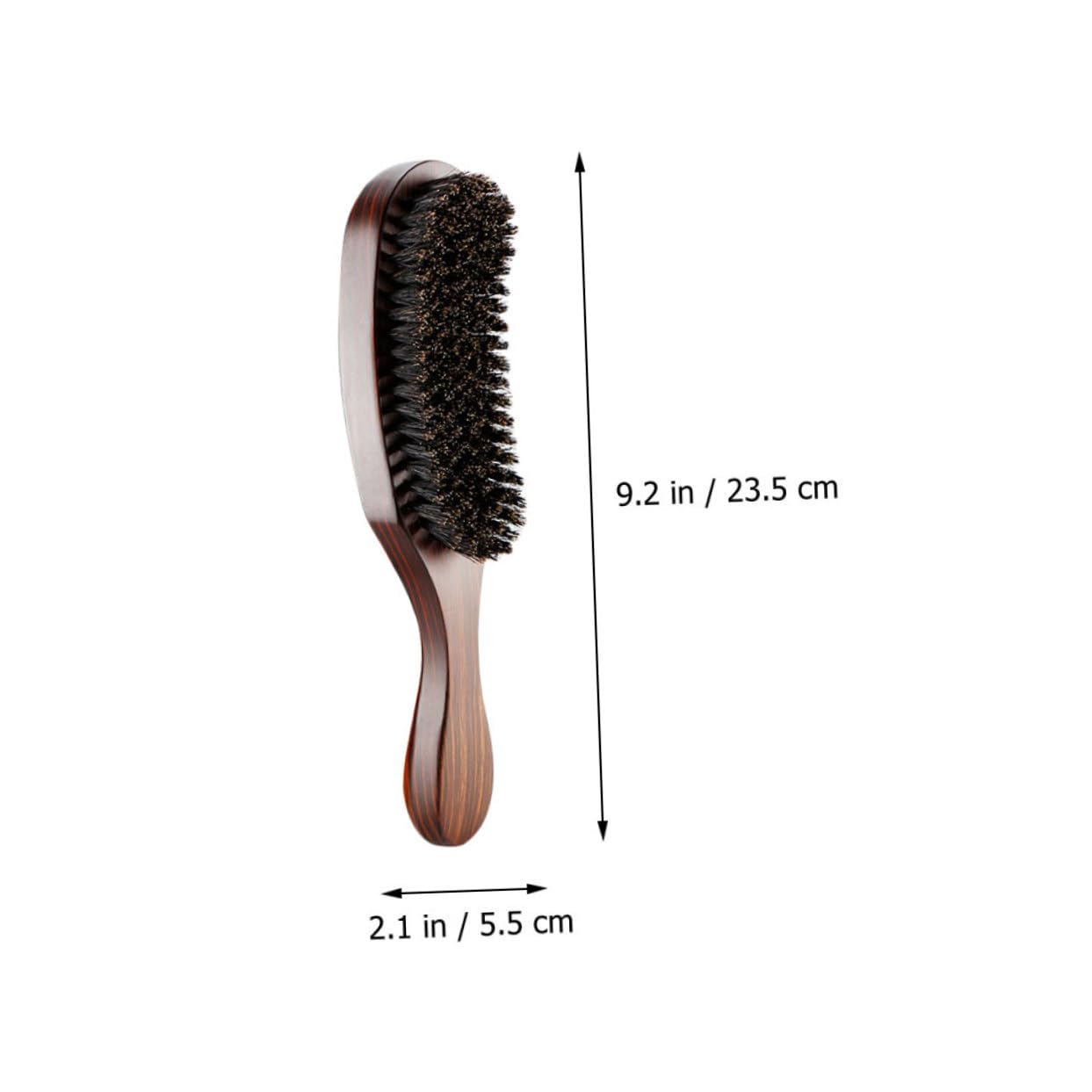 IWOWHERO Wooden Handle Bristle Beard Brush for Men Shaving Tool Wet Present for