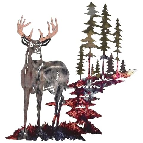 Gudui Metal Deer Wall Art Decoration Cover