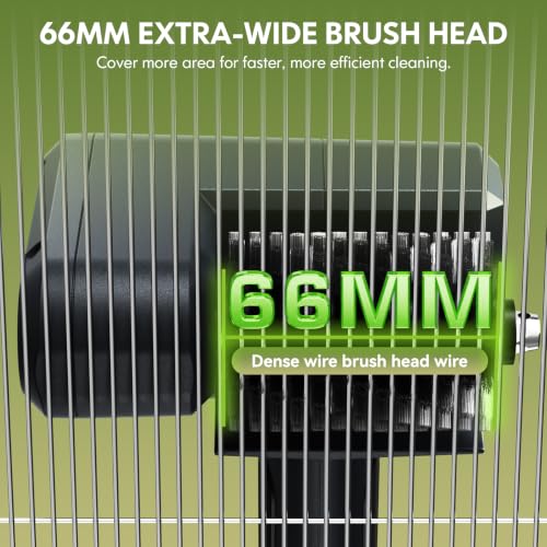 Image of Electric Grill Brush, 2 Pack Cordless BBQ Giddy Up Grill Cleaner | 400 RPM，12V Cordless，1500mAh Battery, 66mm Grill Grate Cleaner for Outdoor Barbecue, Patio, Camping, Backyard