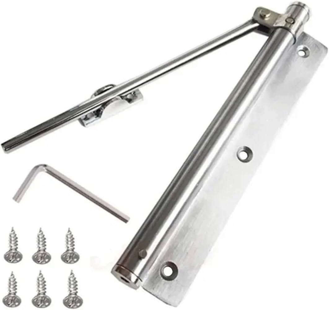 Adjustable Door Closer Aluminum Alloy Automatic Spring Soft Closing