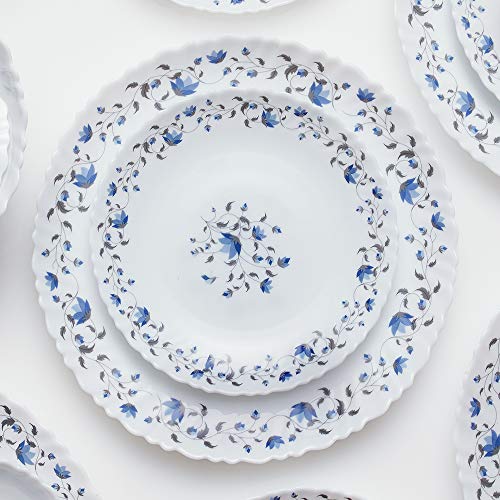 Image of Larah by Borosil Helena Opalware Dinner Set, 6 -Piece, White