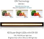 13 inch LED Under Cabinet Lighting, 12V 5W Ultra Thin Plug-in Counter Light, Dimmable Warm White, CRI90 for Kitchen, Shelf, Workbench, Cupboard