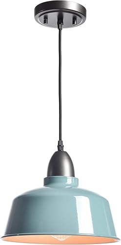 Modernas luces colgantes azules de granja para isla de cocina, macarrones, cúpula, lámpara colgante para el hogar, bar, encimera, comedor,