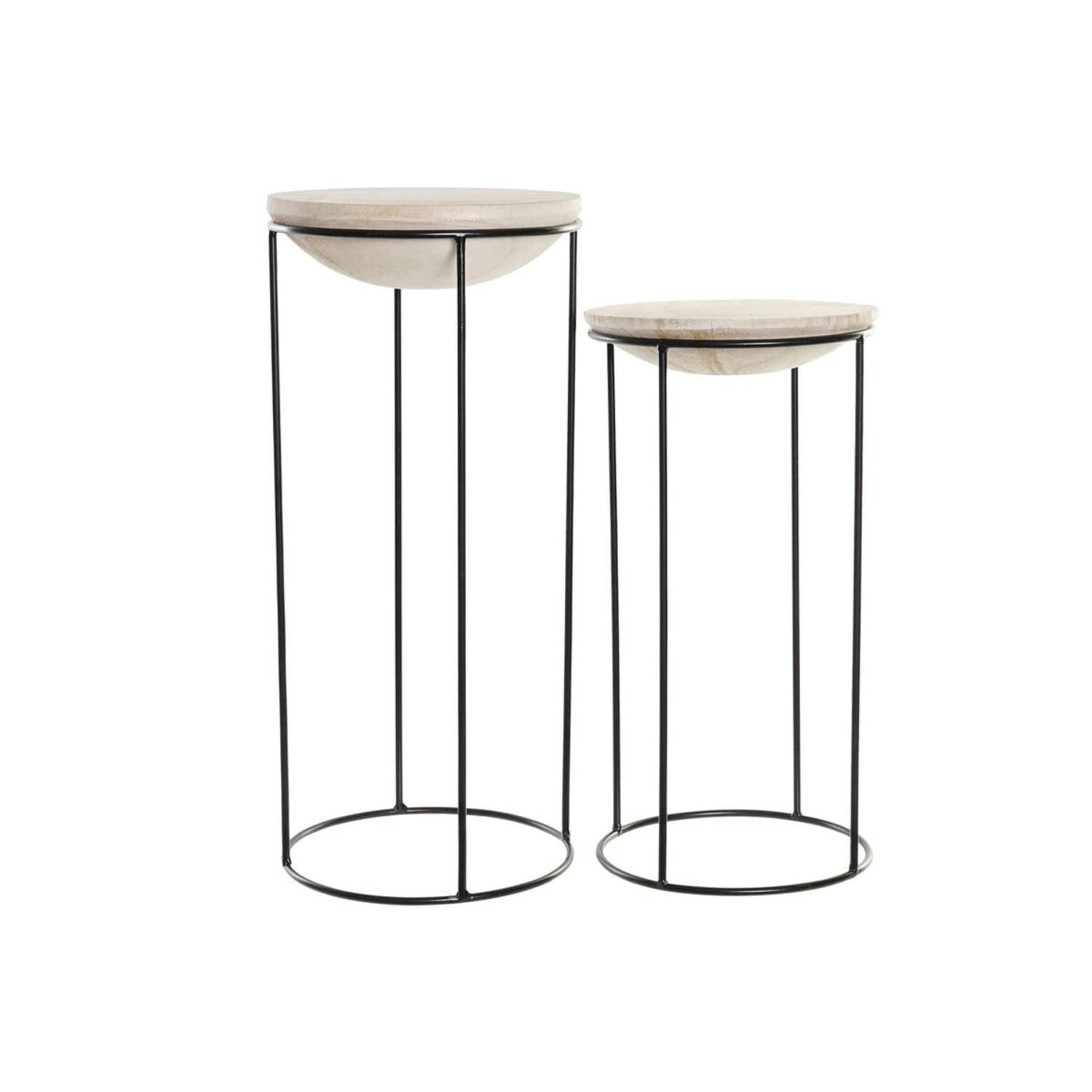 Tables de salon DKD Home Decor lot de 2 aux lignes épurées chic