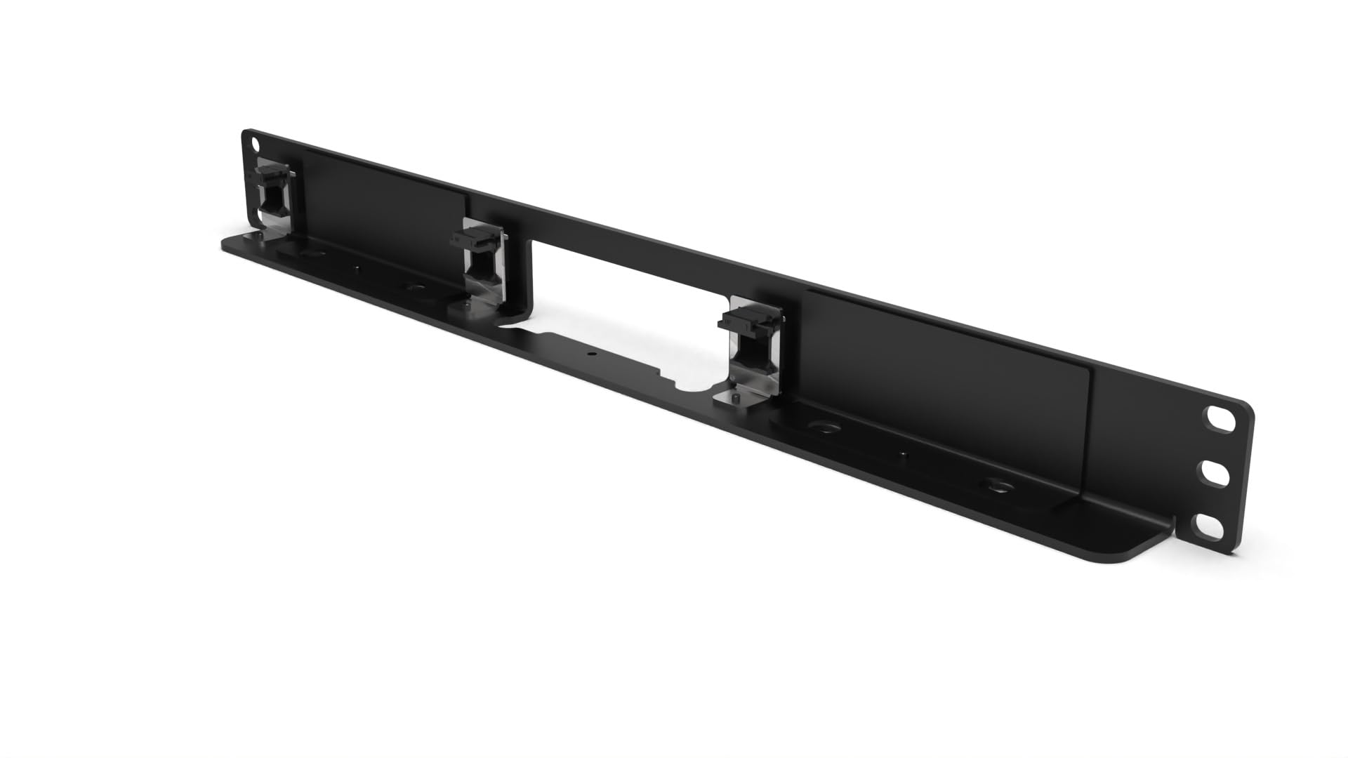 Kit de montage en rack 1U 19" pour 1 à 3 NUC bas avec 2 caches vierges