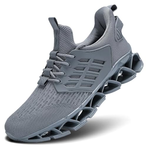 Image of Mens Slip on Walking Running Shoes Blade Tennis Casual Fashion Sneakers Comfort Non Slip Work Sport Athletic Trainer