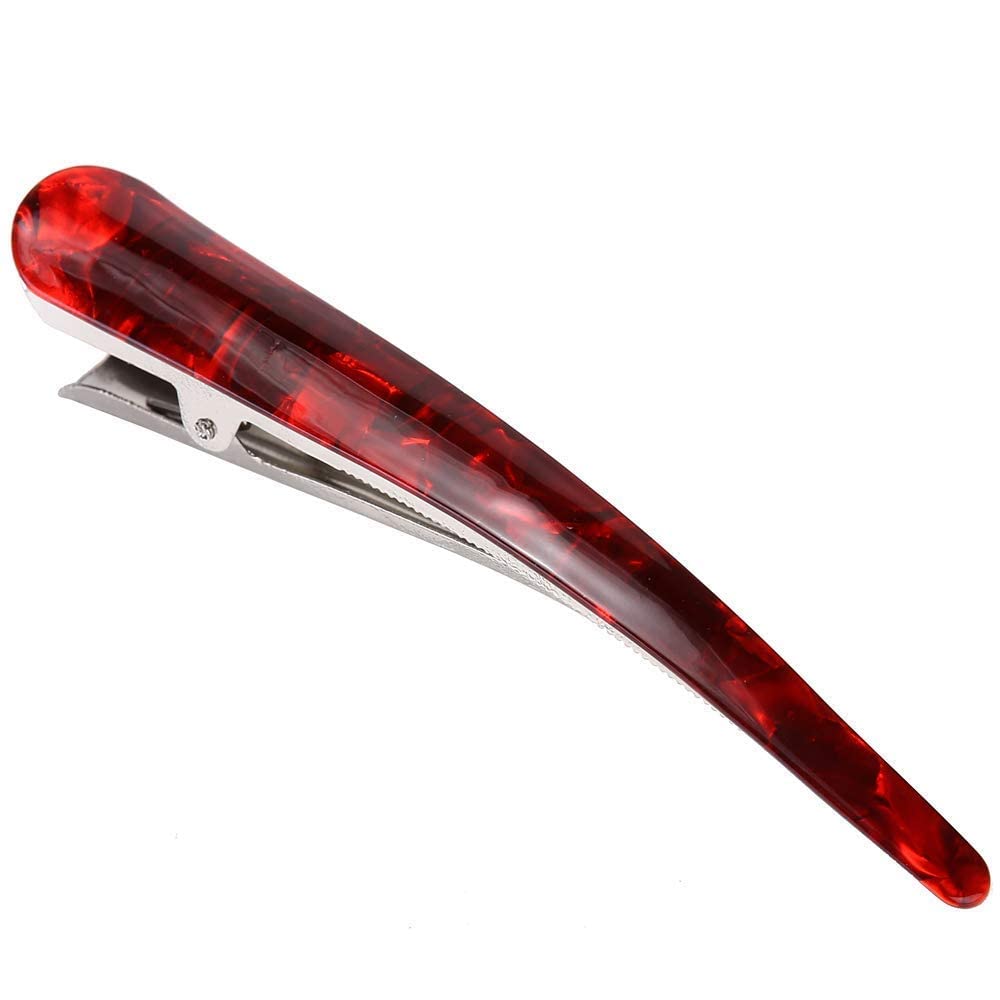Bakefy� 3 Alligator Hair Clips Non-Slip Duckbill Clips, 5.5 inch Durable Duckbill Metal Clips Polyester Acetic Acid Clips Ladies Hairpin for Women Thick and Thin Hair-image-36