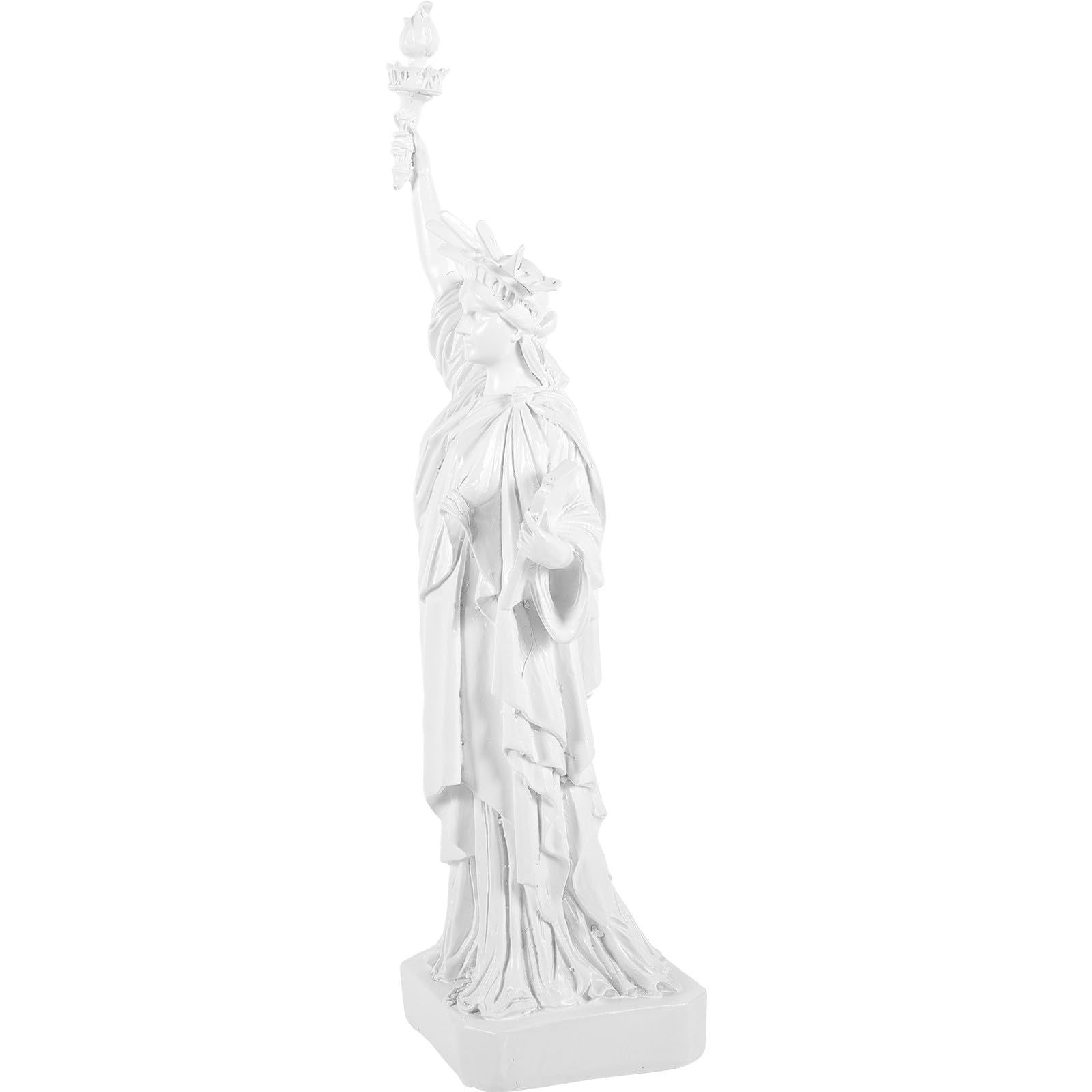 Figura de Resina en Color Claro para Adorno del Hogar, Decoración Detallada y Original, Pieza de Mesa Única para Sala y Oficina