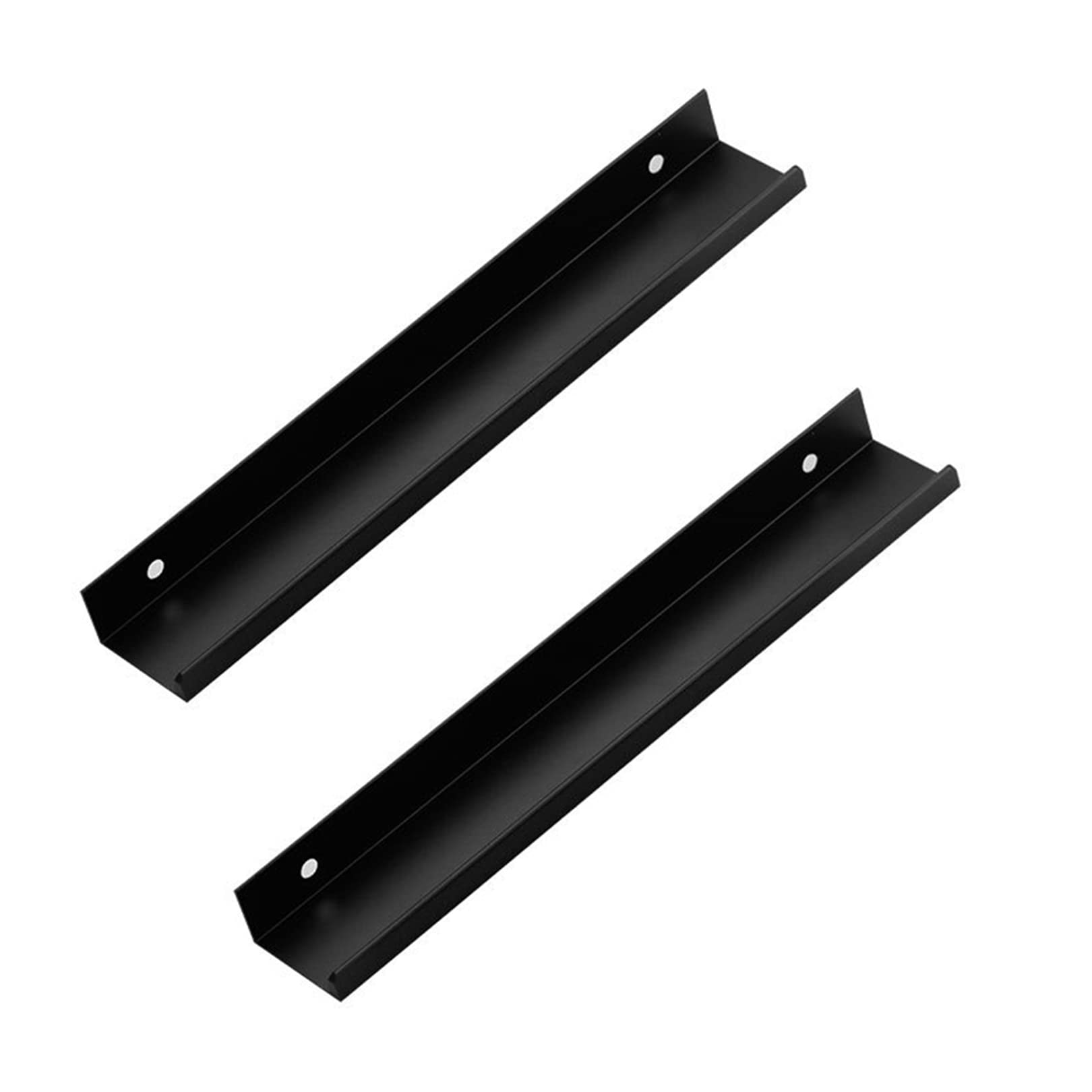 SBZIOJHDR Door Handle, Black Concealed Handles for Wardrobe Kitchen Cupboard 2 Pieces(Hole Distance 700mm)