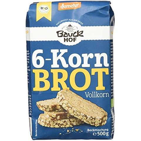 Bauckhof 6-Korn-Brot Vollkorn Demeter, 6er Pack (6 x 500 g) Cover