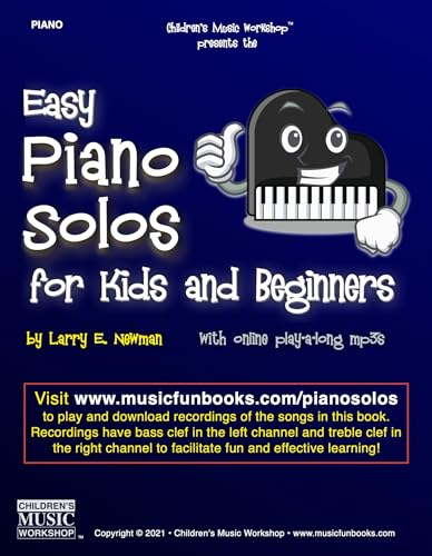 Easy Piano Solos for Kids and Beginners: Beginning piano sheet music with online play-a-long mp3s (Piano Books by Music Fun Books) image 2