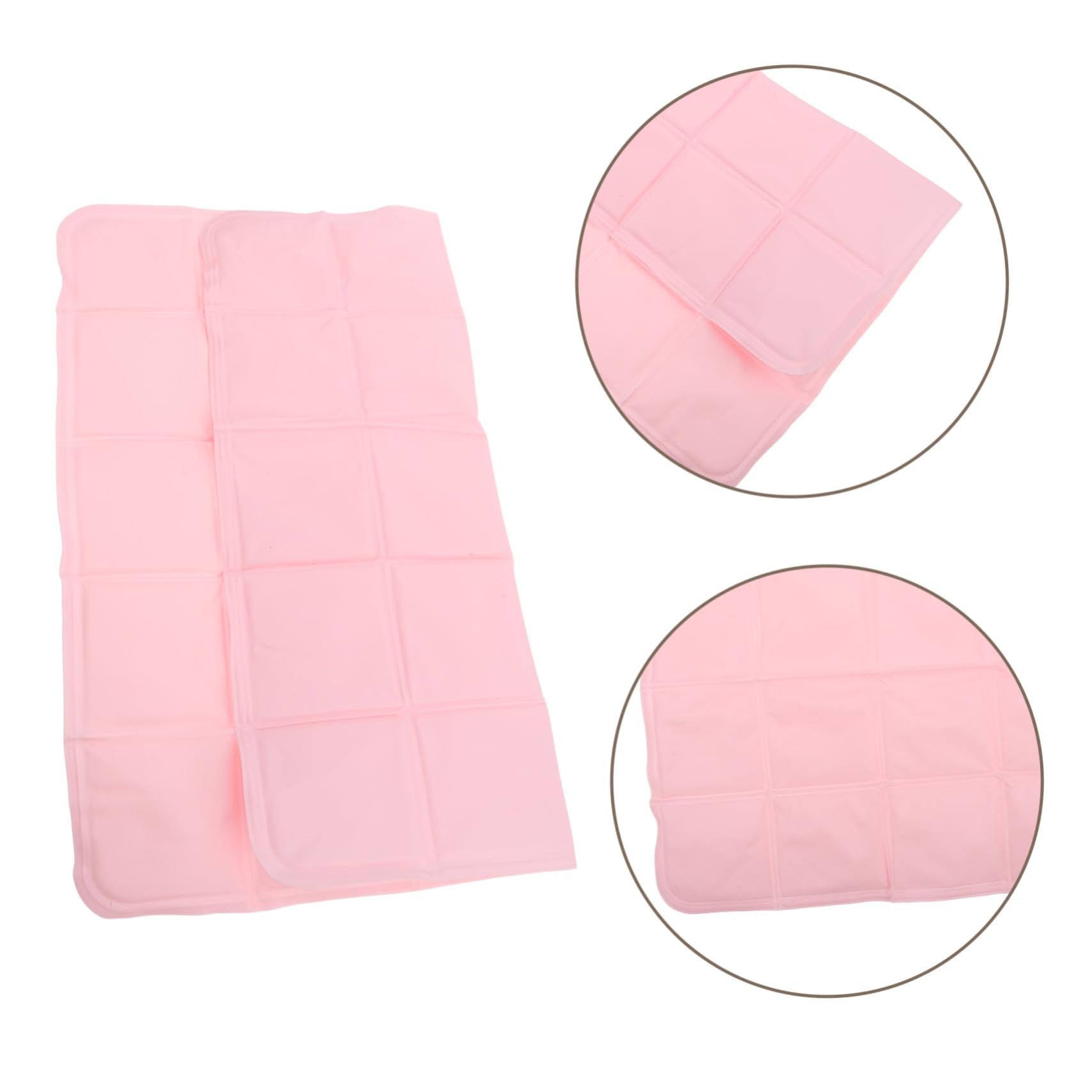 ibasenice Tapis De Glace pour Animaux De Compagnie Coussin De Refroidissement De Chien Tapis De Refroidissement pour Chenil pour Chien De ssement Portable Rose PVC