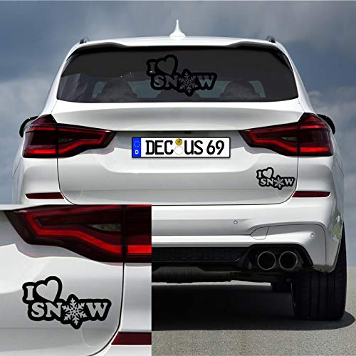 Decus Shop I Love Snow 2893 // naklejka różne rozmiary kolor