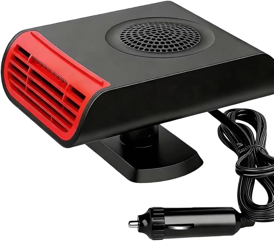 Car Heater, Car Defroster, 12V 150W Car Fans Portable Fast Heating Defrost Defogger, 2-in-1 Heating/Cooling Outlet Plug in Cigarette Lighter Automobile Windscreen Fan for All Cars
