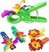 P&F HIGH QUALITY PRODUCTS (Set of 4) Beach Towel Tropical Hawaiian Clips JUMBO SIZE (5 inches) for Beach Chair or Pool Loungers on Your Cruise. (Colorful orchid/Plumeria)