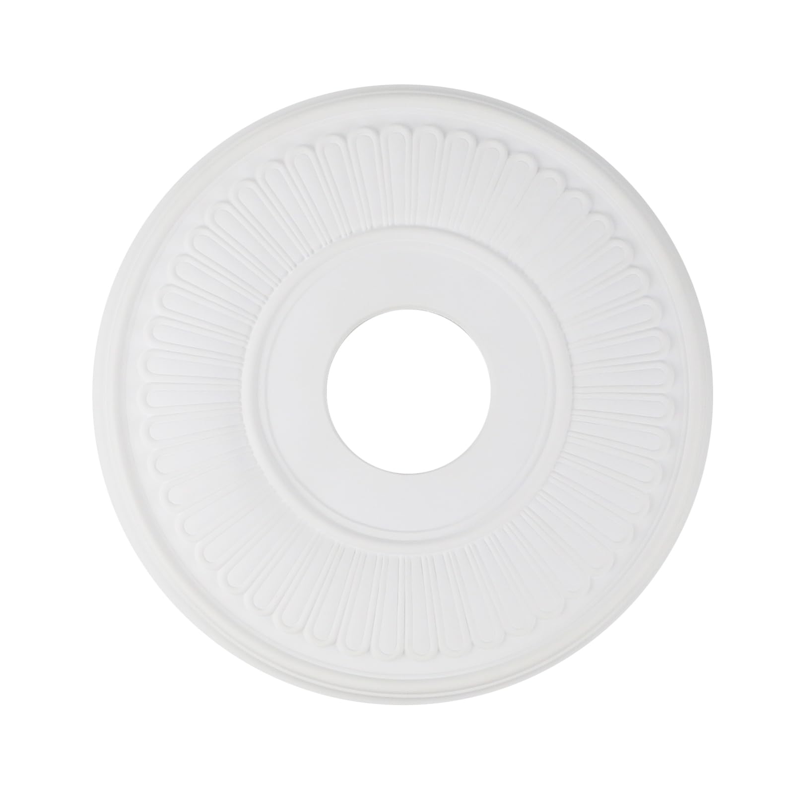 MY MIRONEY White PU Ceiling Medallion, 13 1/5" OD x 3 3/7" ID
