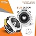 PRV AUDIO 4 Inch Titanium Bullet Tweeter Pair TW700Ti-4 Slim Profile, 200 Watts Program Power, 4 Ohm, 100 Watts RMS, 1.5 in Voice Coil Super Tweeter Pro Car Audio (Pair)