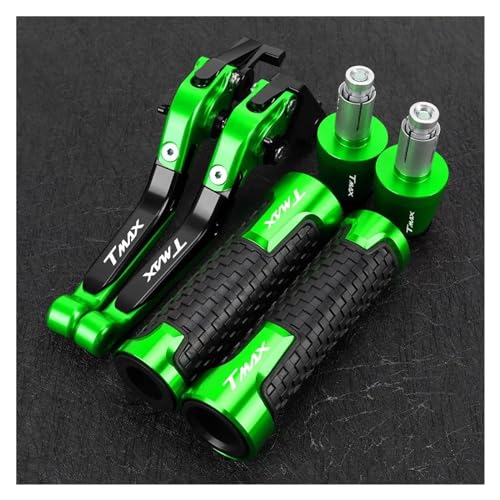 ���]�Ԃ̃n���h���o�[�G���h �K�� TMAX 560 Tech Max 500 T-MAX 530 SX DX �܂肽���ݎ��u���[�L�N���b�`���o�[�n���h���o�[�O���b�v�G���h�ɍœK(Green)