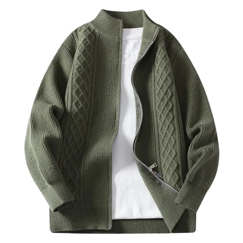 Cárdigan de punto cálido para combatir el frío de otoño con estilo masculino y ocio