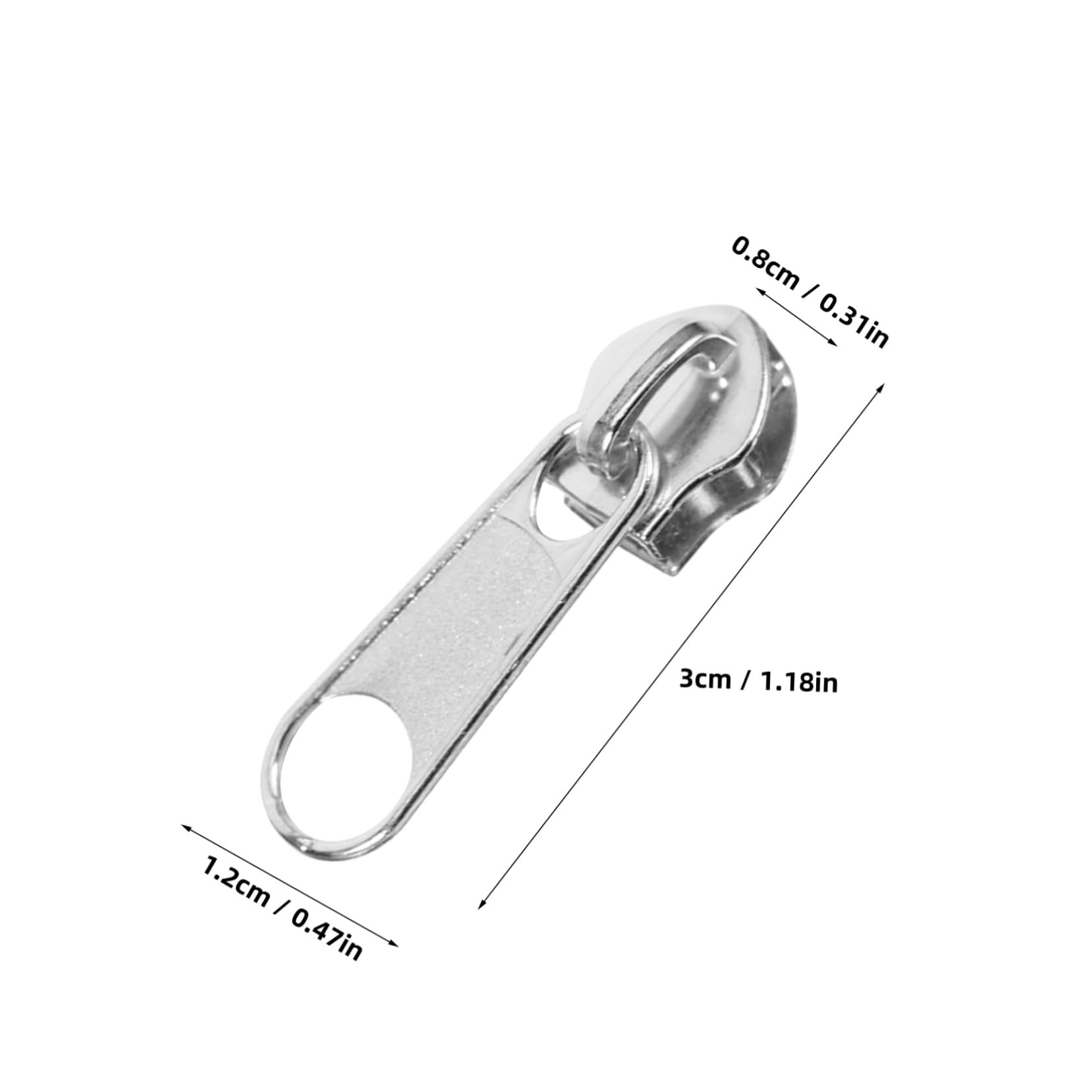 CORHAD 1 Set Zipper Pull Replacement Kit Zipper Repair Accessory for Jackets Coats and Backpacks Durable Easy Snap