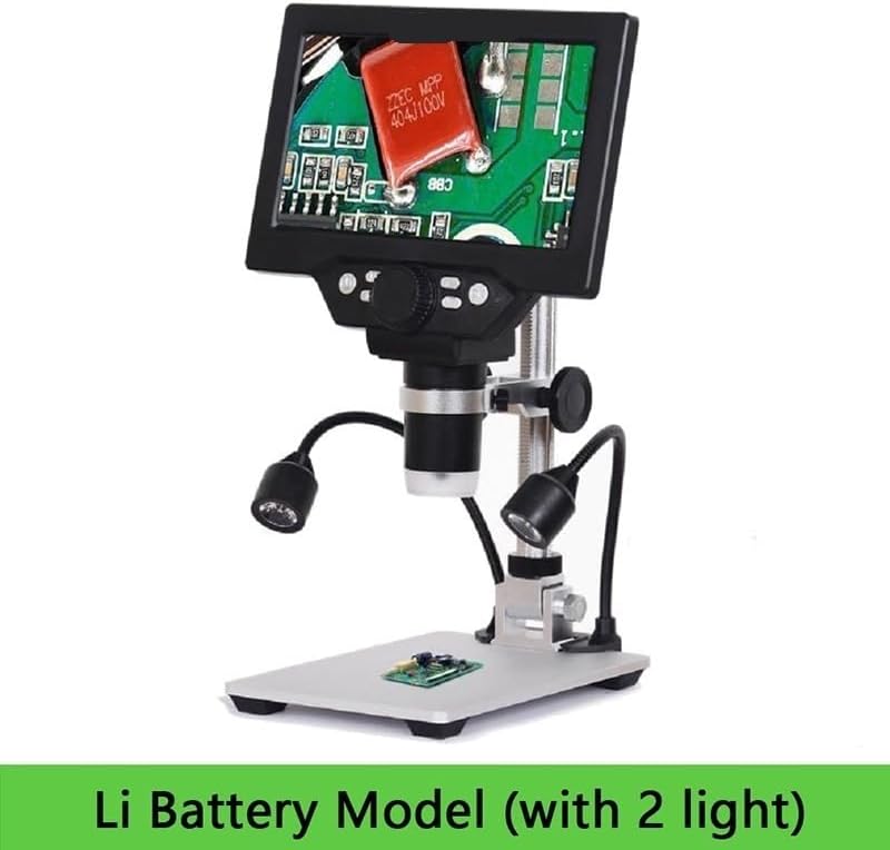 Miniatura 2 de Kit de accesorios para microscopio G1200 Digita Microscopio 7 "12MP 1-1200X Microscopio electrónico digital Diapositivas de microscopio (color