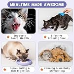 Lick Dish - Silicone Lick Mat + Slow Feeder for Cats & Small Dogs - Non-Slip Design with Suction Cups - Dishwasher Safe, Extends Mealtime, Reduces Anxiety (Periwinkle) - Image 5