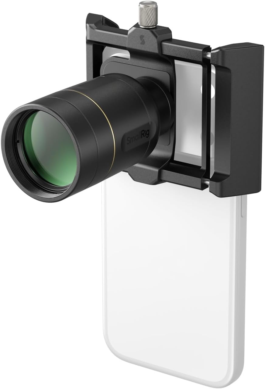 SmallRig 2X Magnification Telephoto Lens & Macro Kit for iPhone 17/16/15 Pro Max, Optical Zoom Teleconverter with 2 Macro Lenses, Compatible with Smartphone 4x/5x/8x Telephoto Camera, T-Mount-5334