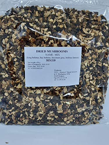 Seweryn Mixed Dried Wild Mushrooms Polish Forest Blend Minced 1 LB Product of Poland