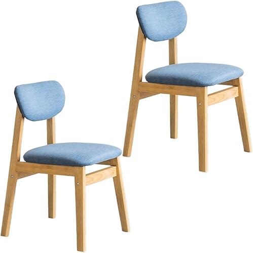 Miniatura 20 de YVYKFZD Juego de sillas de comedor, sillas de cocina de madera maciza, silla de comedor tapizada con respaldo curvo, silla de sala de estar con Gris