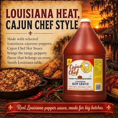 Cajun Chef Louisiana Hot Sauce 1 Gal by Cajun Chef