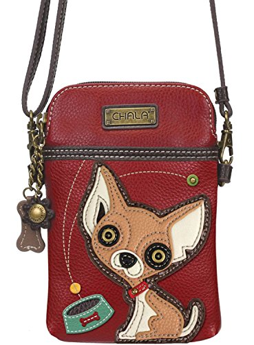 Chala Chihuahua Cellphone Crossbody Handbag - Convertible Strap Chihuahua Mom3