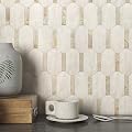 M MOFIT Octagon Marble Mosaic Backsplash Tile for Kitchen Peel and Stick,Shower Tile Waterproof Bathroom Adhesive Tiles Stickers for Wall Matte Stone 3D(Beige,10sheets)