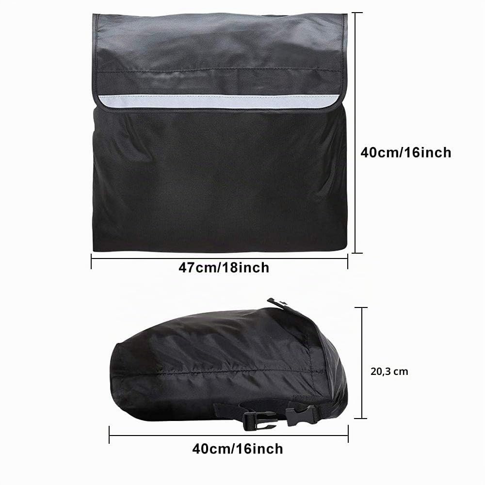 Bolsa Silla de Ruedas Mochila para Silla de Ruedas Oxford Impermeable Mochilas Negra Bolsa de Almacenamiento para Silla de Ruedas Grande Capacidad Universal para Silla de Ruedas de Adulto