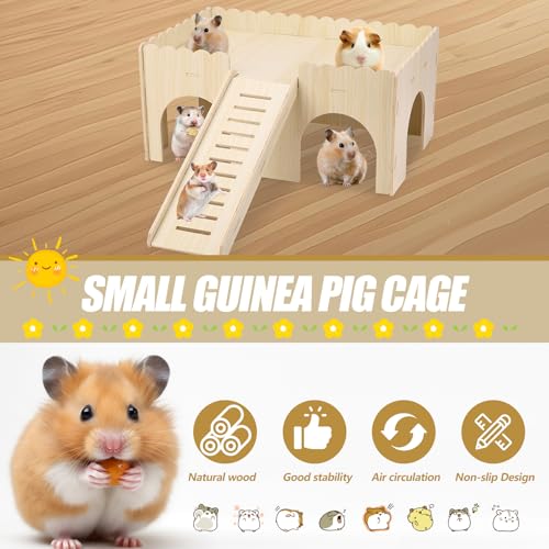 Grande cachette pour cochon d'Inde maisonnette bois petit animal