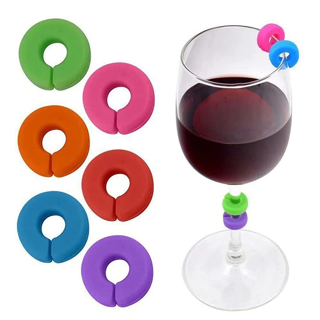 Set Regalo Per Appassionati Di Vino: Borsa Per Bottiglia E 6 Etichette Per Bicchieri In Silicone - Tema Mare E Stelle Marine