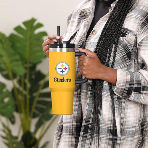 Image of FOCO NFL unisex-adult NFL Team Logo Insulated Travel Mug 40oz XL Tumbler