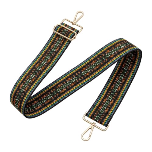 Image of Flower Purse Strap Replacement Embroidery Crossbody Shoulder Strap for Handbag Canvas Purse Extender Accessories