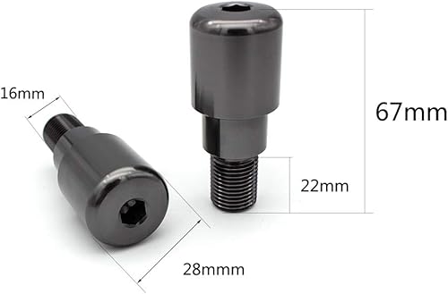 Miniatura 2 de Manillar universal de motocicleta de 0.630 in extremos deslizantes para TDM850 92-93, MT-09 14-2016, MT-07 2014-2016, FZ-07 2014-2015, XJ6